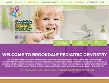 Tablet Screenshot of brookdalepediatricdentistry.com